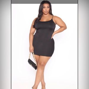 Plus size Fashion Nova 3x black mini dress